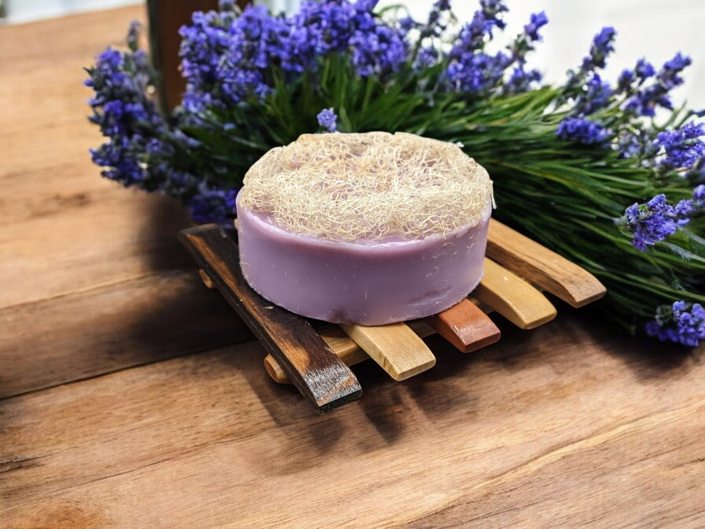 Small Lavender Loofah
