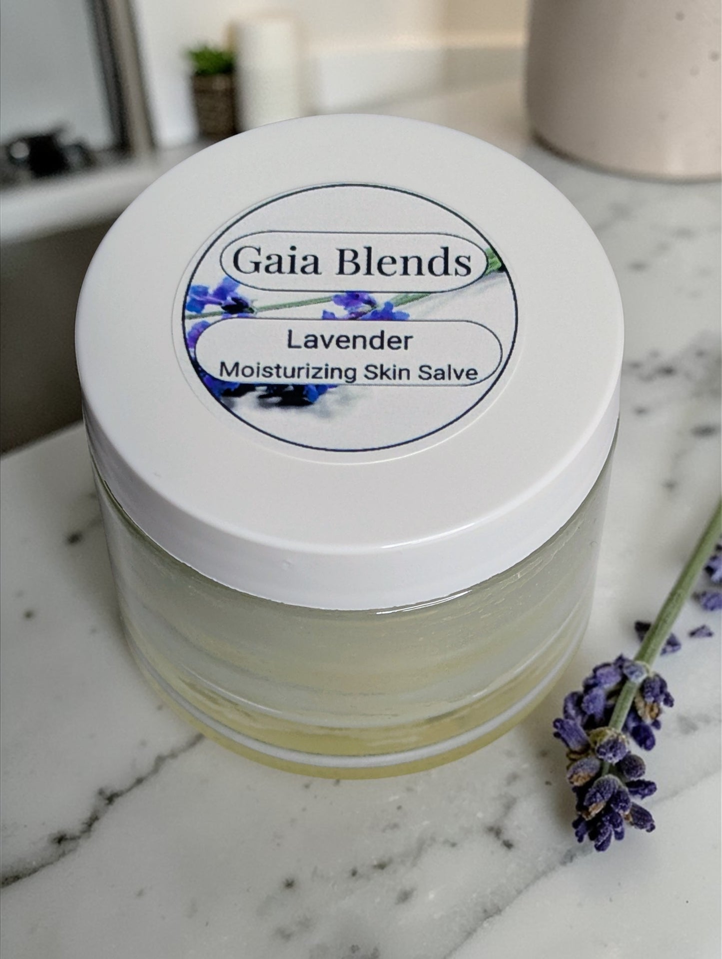 Lavender Glass Jar