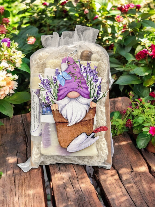 Lavender Garden Gnome