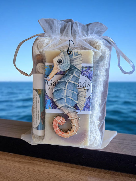Wisteria & Lilac Seahorse