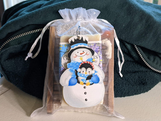 Wisteria & Lilac Snowman Penguin