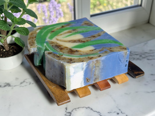 Peppermint with Lavender Flowers Fresh Cut