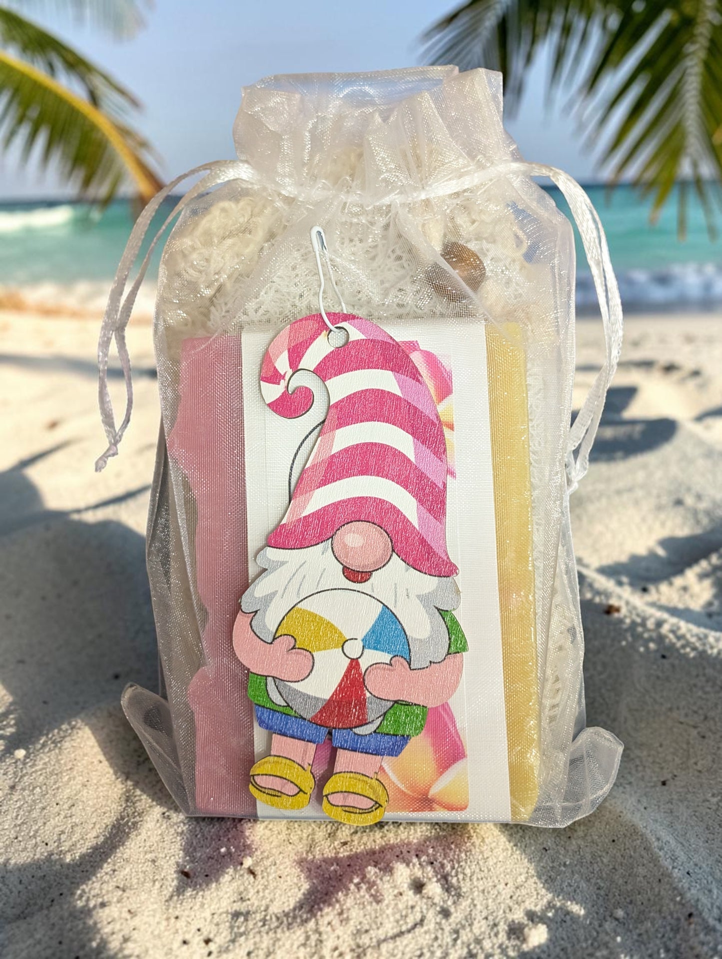 Plumeria Gnome with Beachball