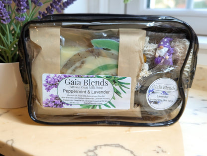 Peppermint & Lavender Flowers Travel Set