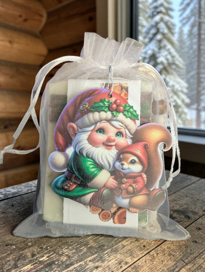 Cedarwood Gnome with Squirrel
