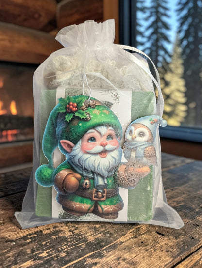 Fir Needle Gnome with Owl