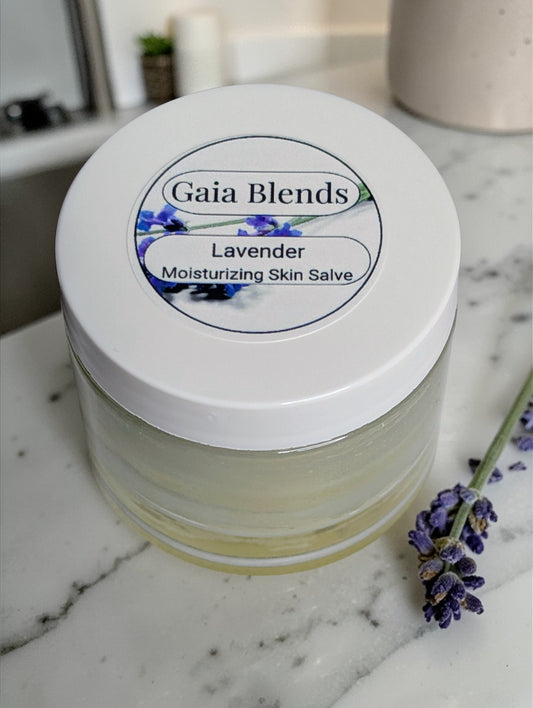 Lavender Glass Jar