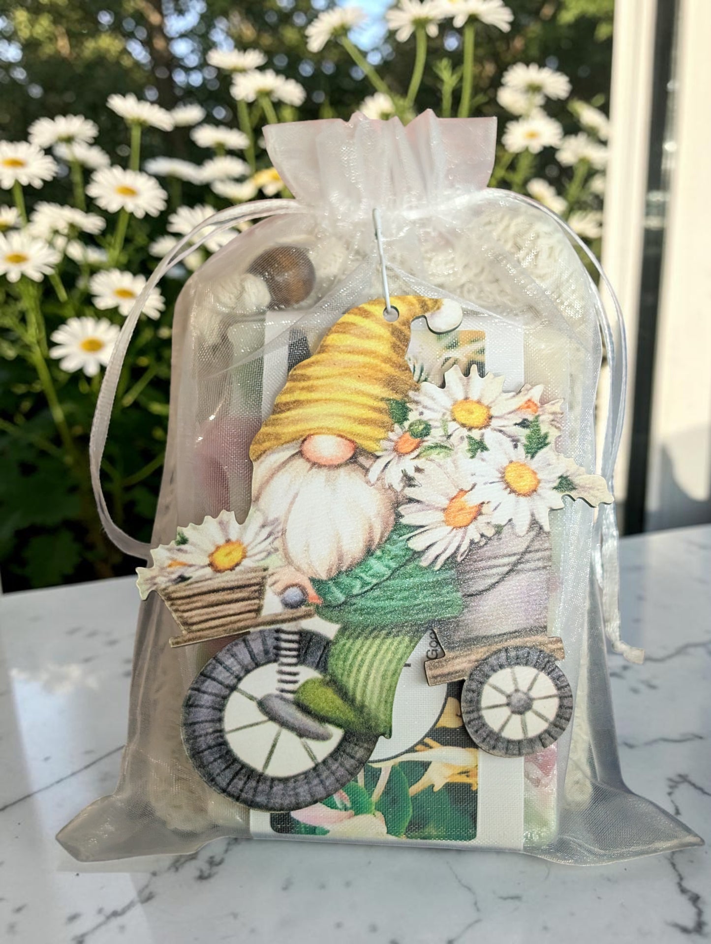 Honeysuckle Gnome with Daisy's